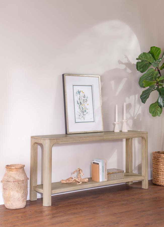 Solano 64-inch Entryway Console Sofa Table Weathered Mango 723489