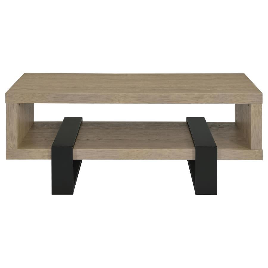 Dinard Engineered Wood Cocktail Coffee Table Latte
