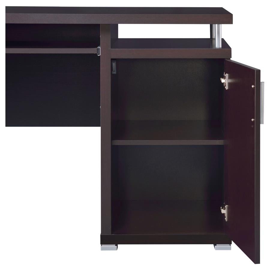Tracy 2-drawer Computer Desk White 800108 - Venini Furniture 