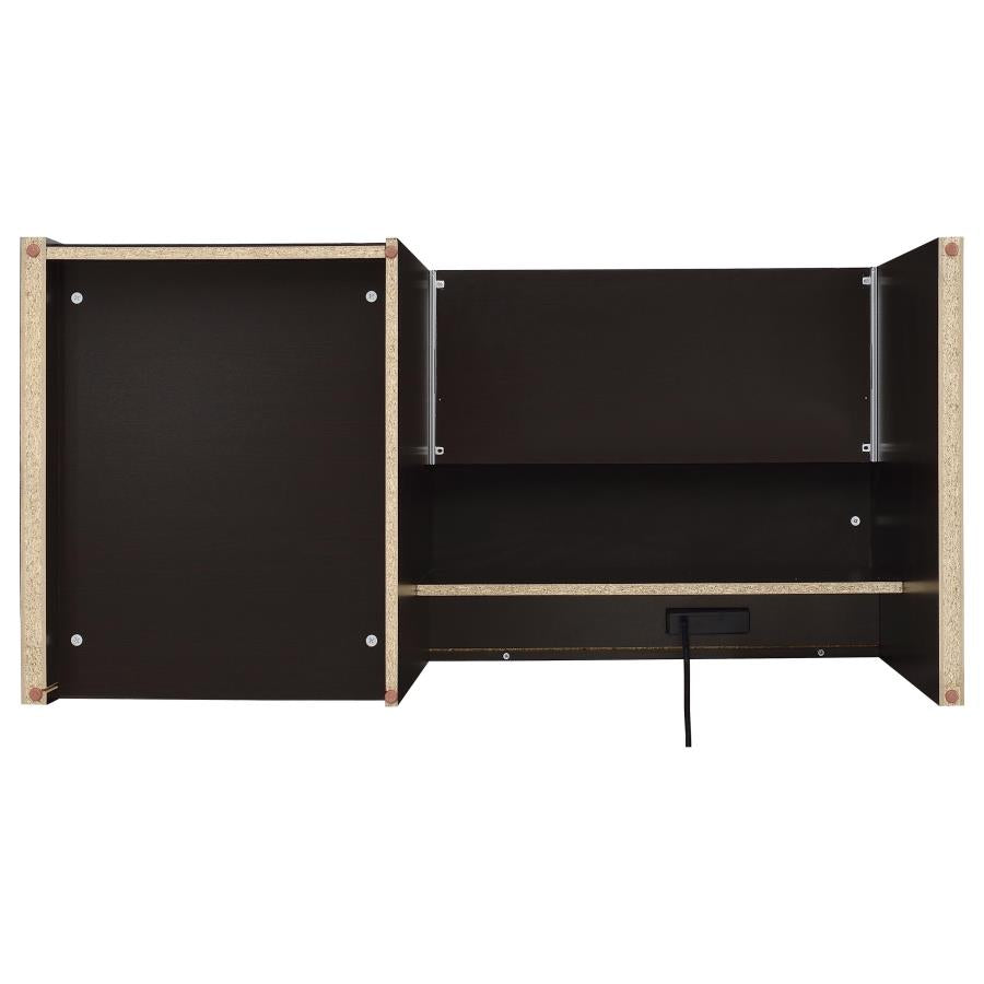 Halston 47-inch 3-drawer Connect-it Office Desk Cappuccino 800702 - Venini Furniture 