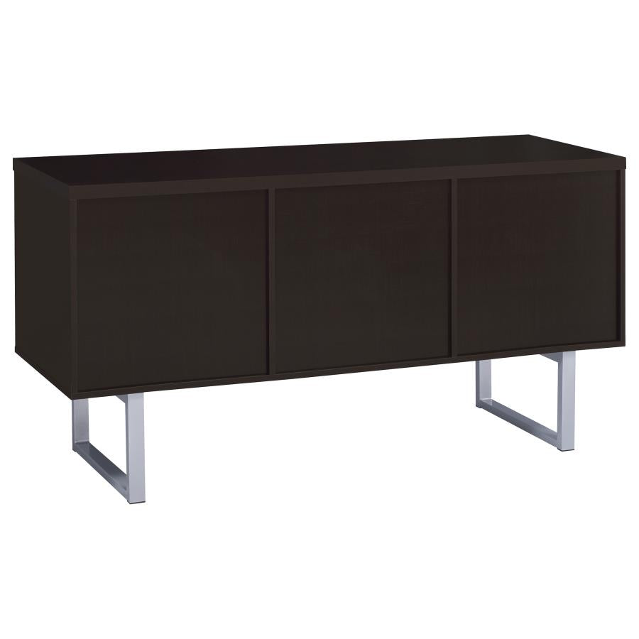 Lawtey 5-drawer Home Office Storage Credenza Cappuccino 801522 - Venini Furniture 