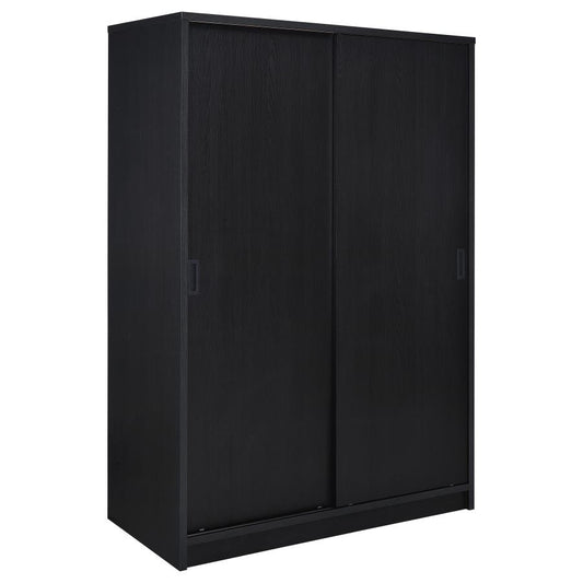 Noble 2-door Bedroom Wardrobe Storage Cabinet Armoire Black