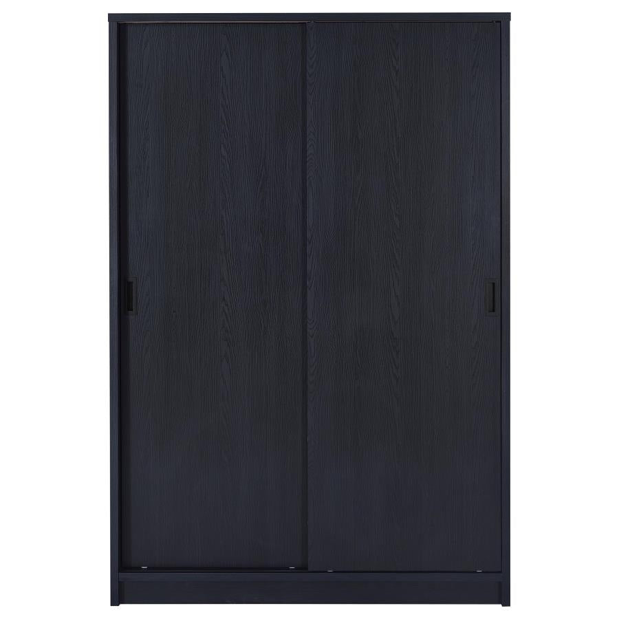 Noble 2-door Bedroom Wardrobe Storage Cabinet Armoire Black