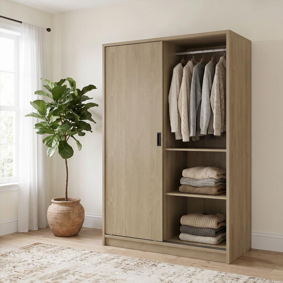 Noble 2-door Bedroom Wardrobe Storage Cabinet Armoire Black