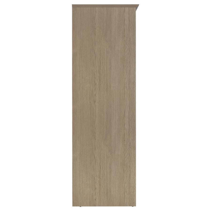 Canova 3-door Bedroom Wardrobe Storage Cabinet Armoire Latte