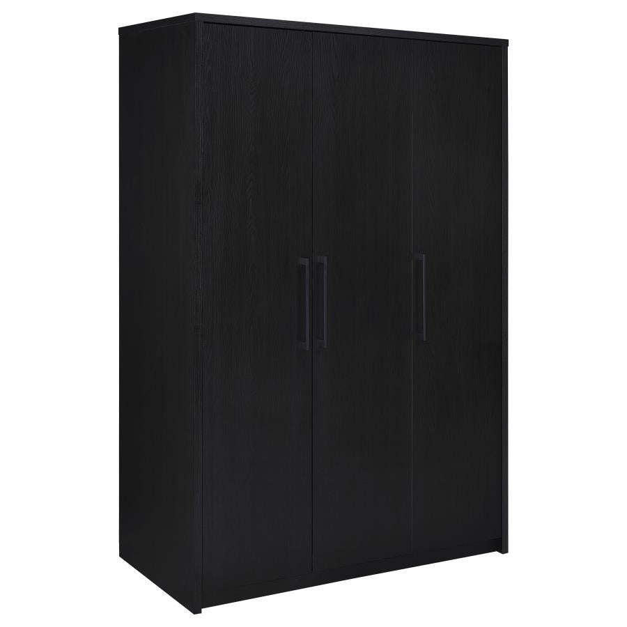 Cerda 3-door Bedroom Wardrobe Storage Cabinet Armoire Latte
