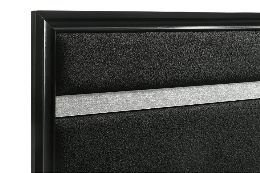 Miranda 5-piece Eastern King Bedroom Set Black	206360KE-S5 Coming Soon