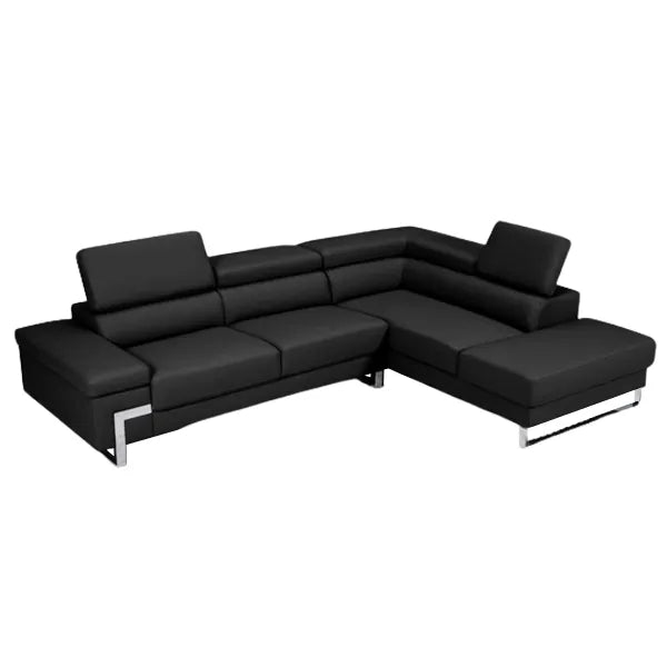 Athena Sectional in White, Black, Grey and Left or Right - Venini Furniture 
