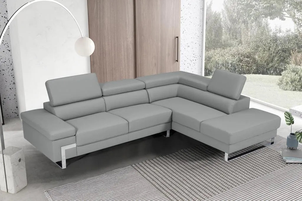 Athena Sectional in White, Black, Grey and Left or Right - Venini Furniture 