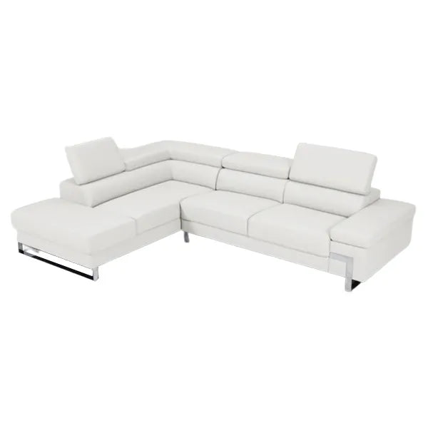 Athena Sectional in White, Black, Grey and Left or Right - Venini Furniture 
