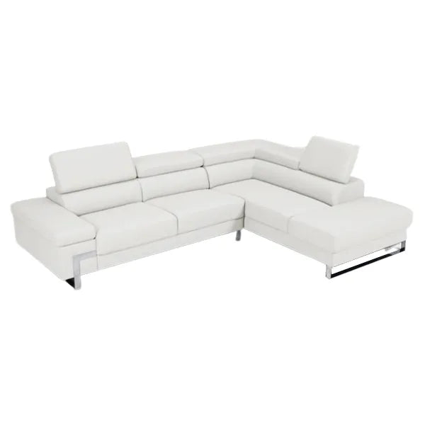 Athena Sectional in White, Black, Grey and Left or Right - Venini Furniture 