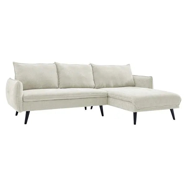 PARIS Sectional Right or Left in Beige, Light Gray or Dark Gray. - Venini Furniture 