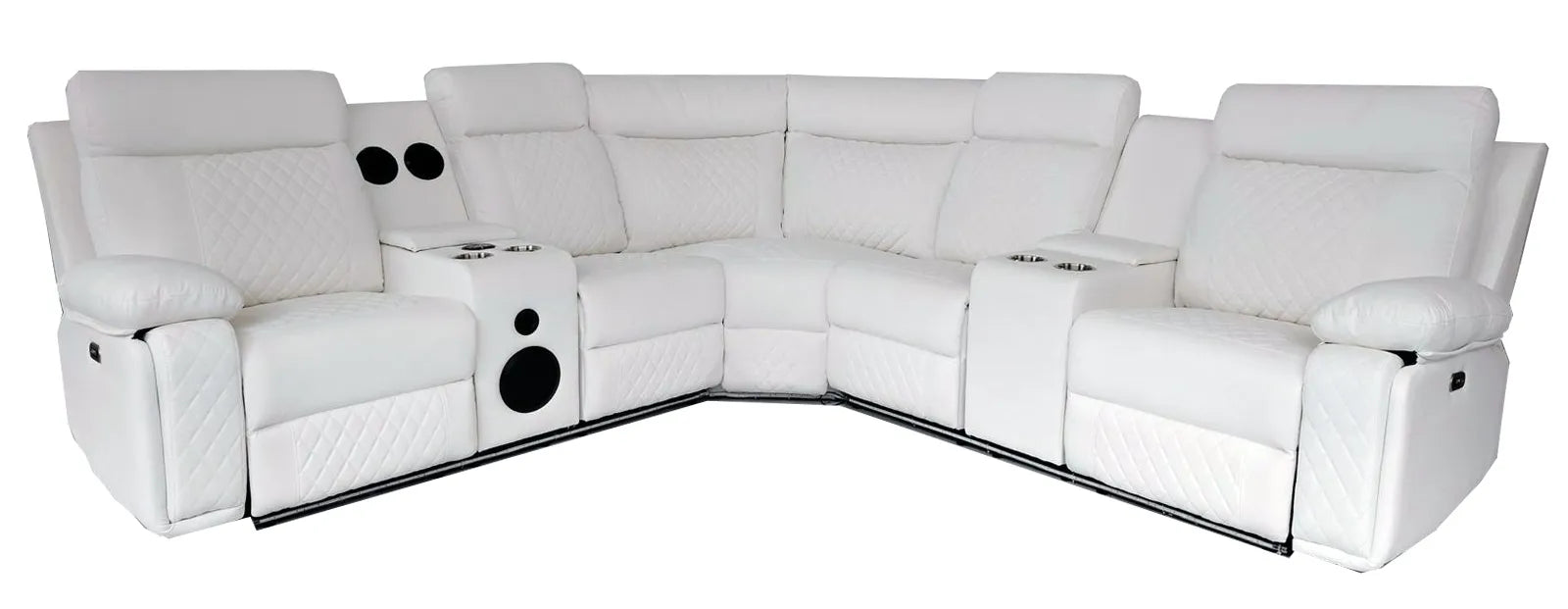 CHICAGO Power Sectional Black, Grey or white. - Venini Furniture 