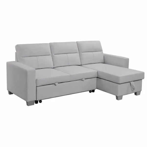 Daniel Reversible Sectional Black, White or Gray. - Venini Furniture 