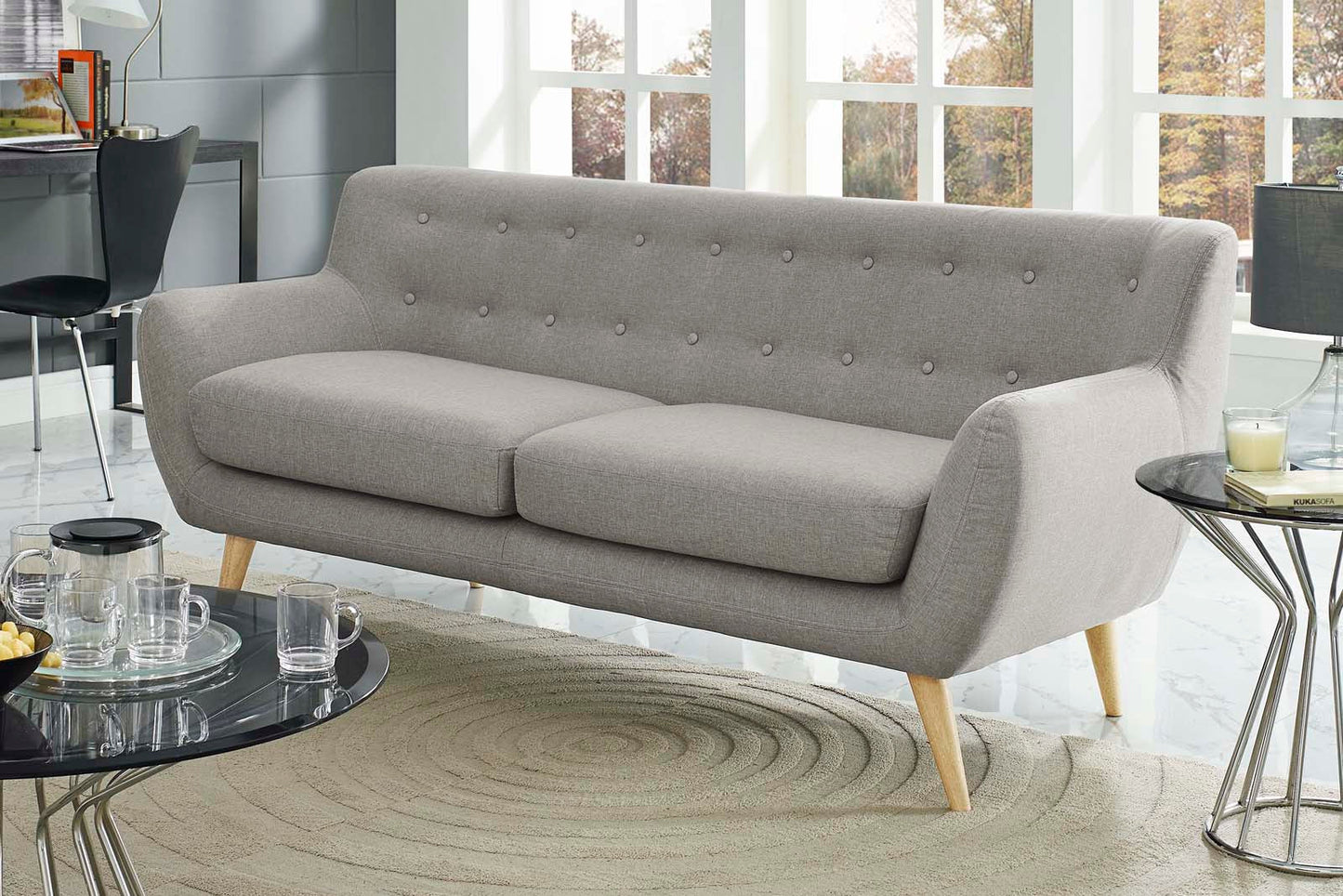 Remark Upholstered Fabric Sofa. - Venini Furniture 