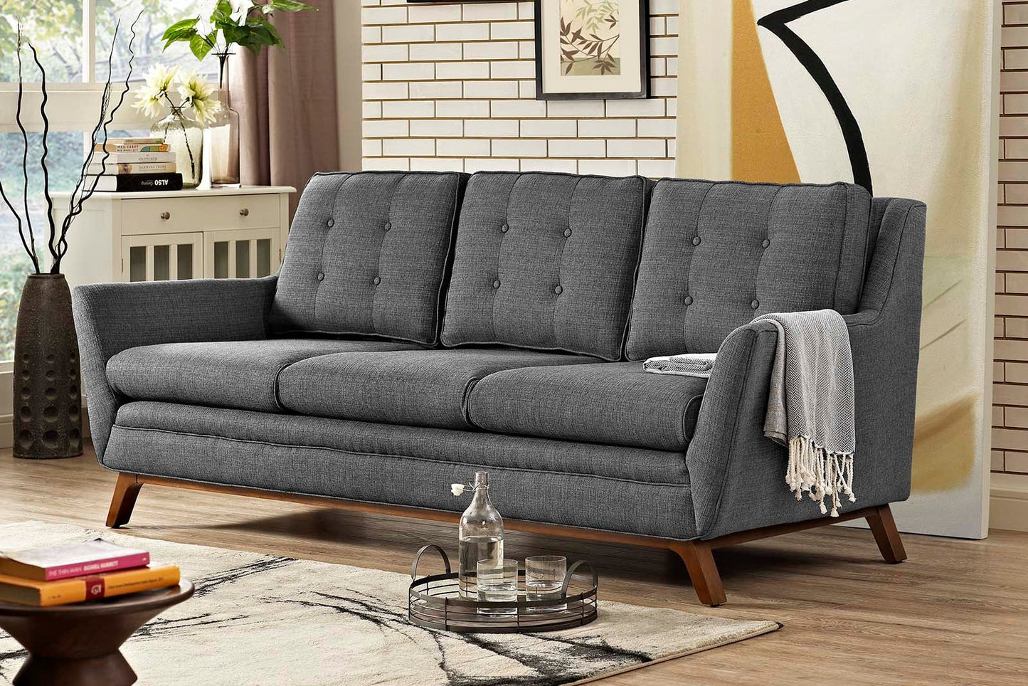 Beguile Upholstered Fabric Sofa. - Venini Furniture 