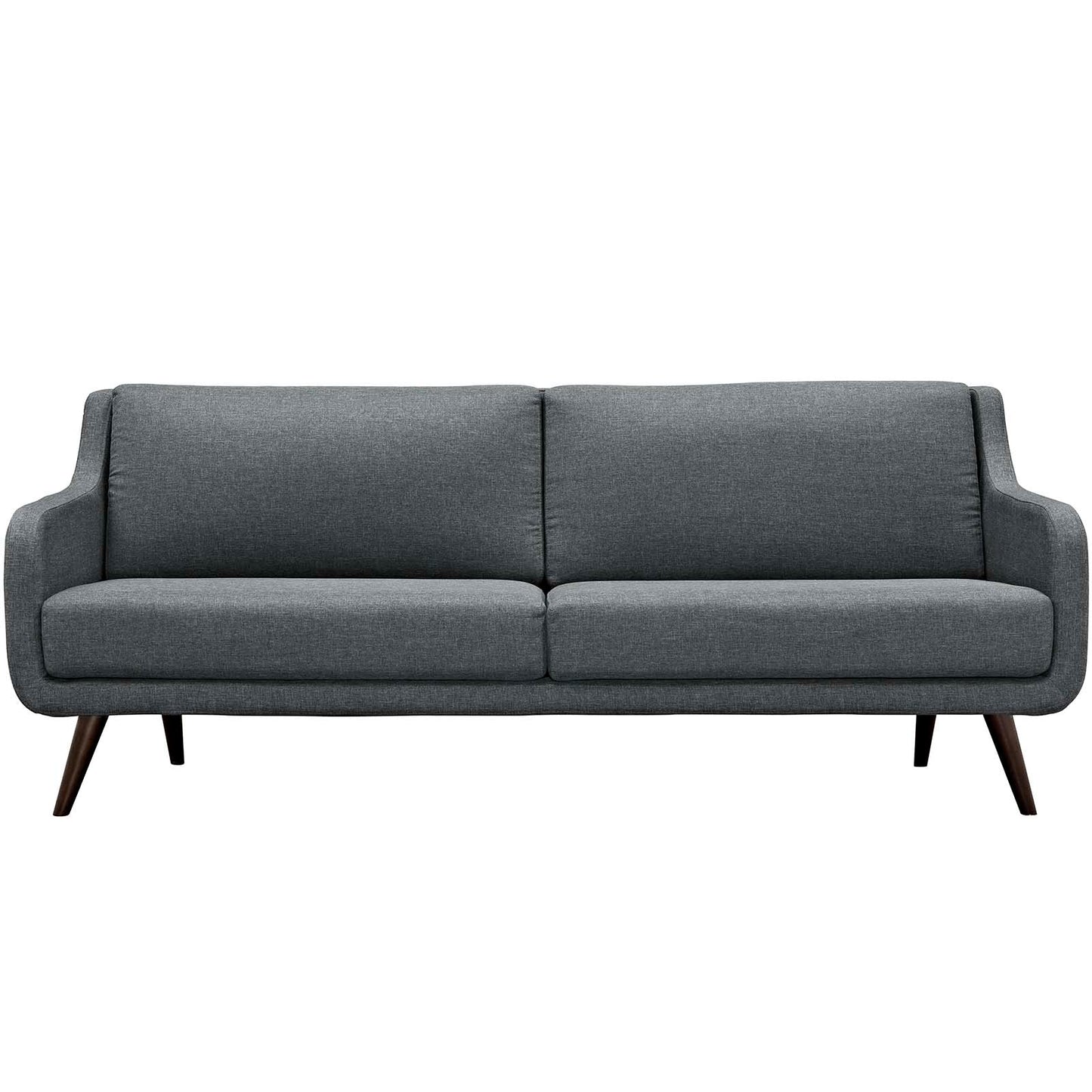 Verve Upholstered Fabric Sofa in Gray. - Venini Furniture 