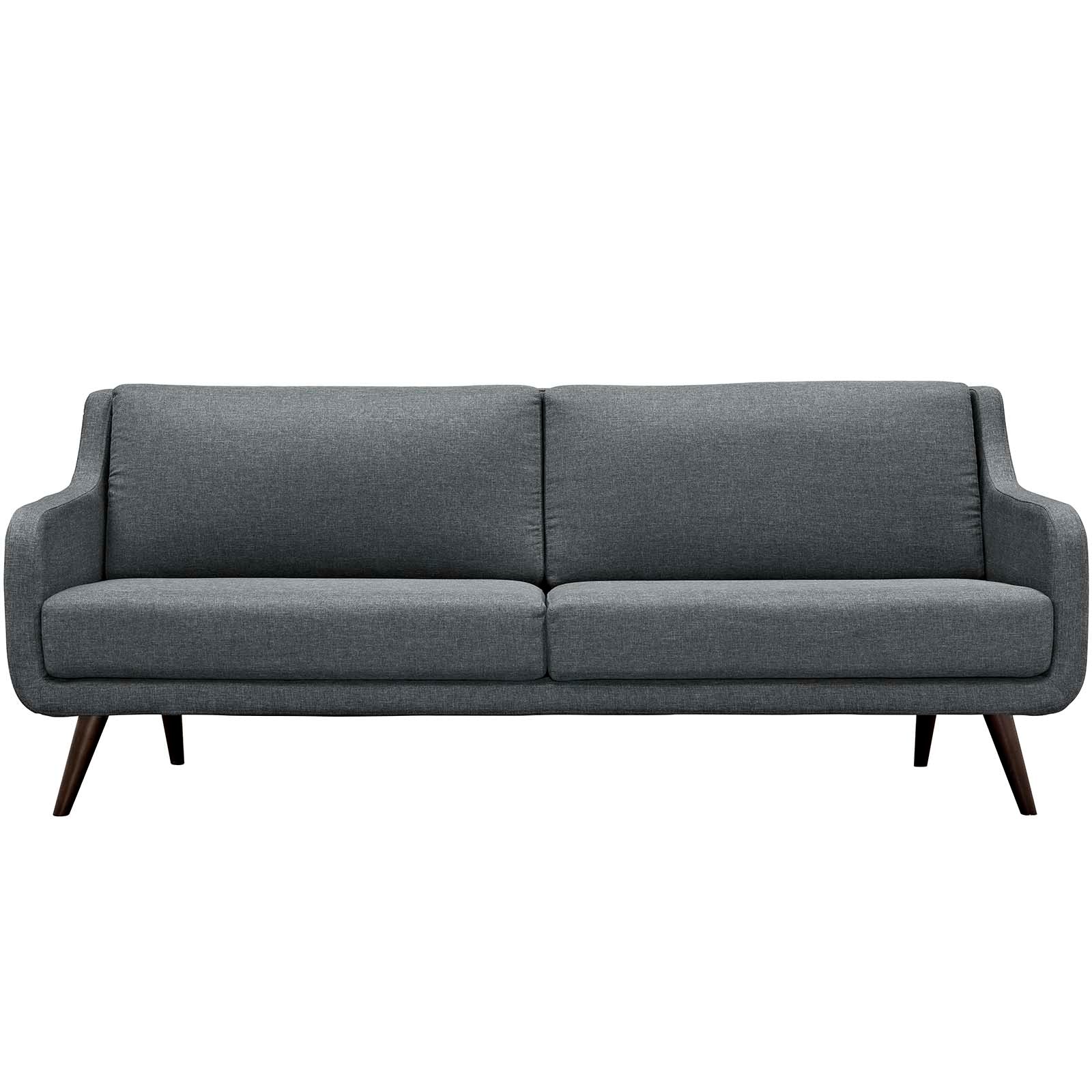 Verve Upholstered Fabric Sofa in Gray. - Venini Furniture 