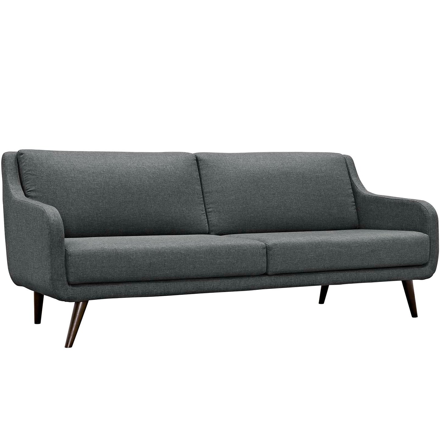 Verve Upholstered Fabric Sofa in Gray. - Venini Furniture 