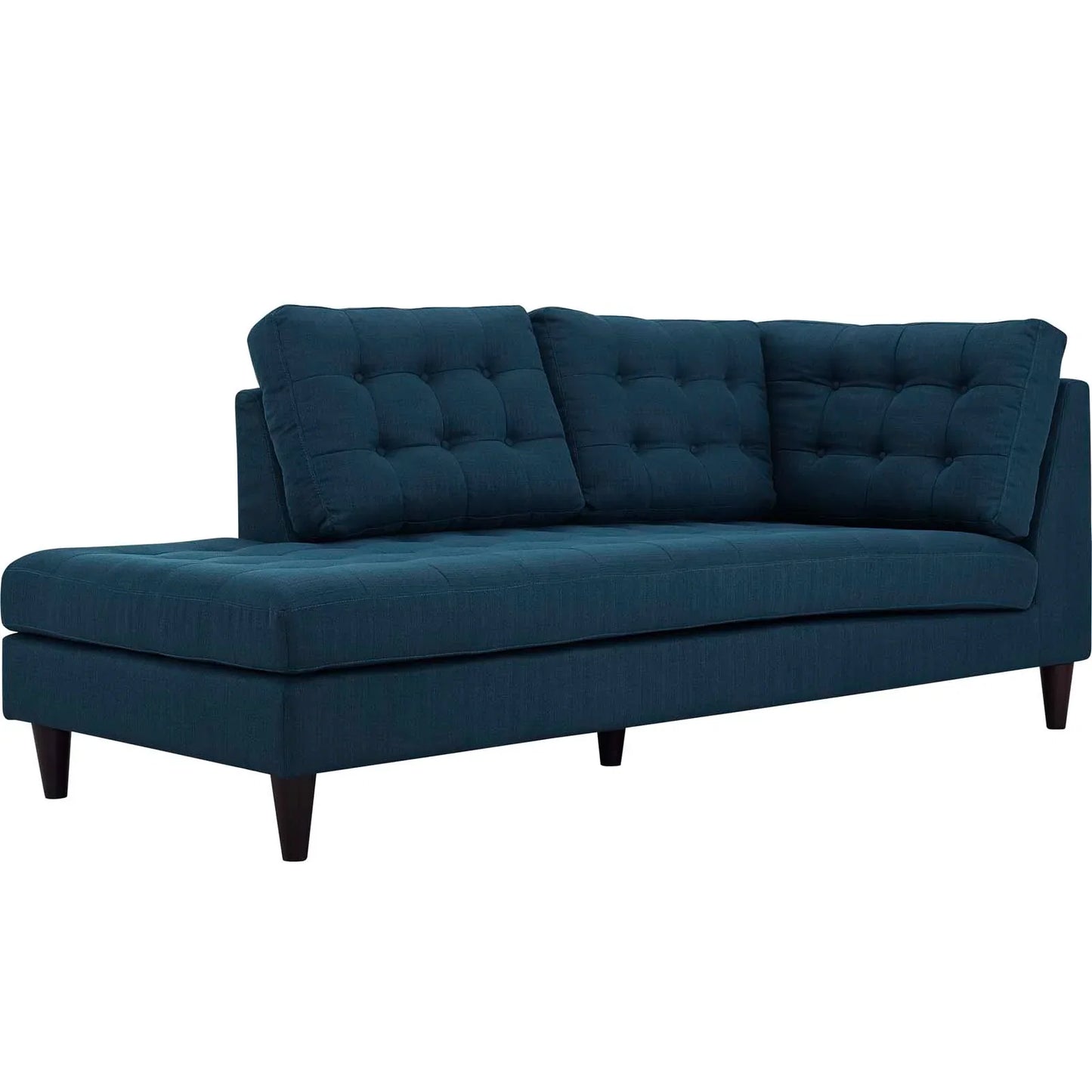 Empress 2 Piece Upholstered Fabric Left Facing Bumper Sectional. - Venini Furniture 