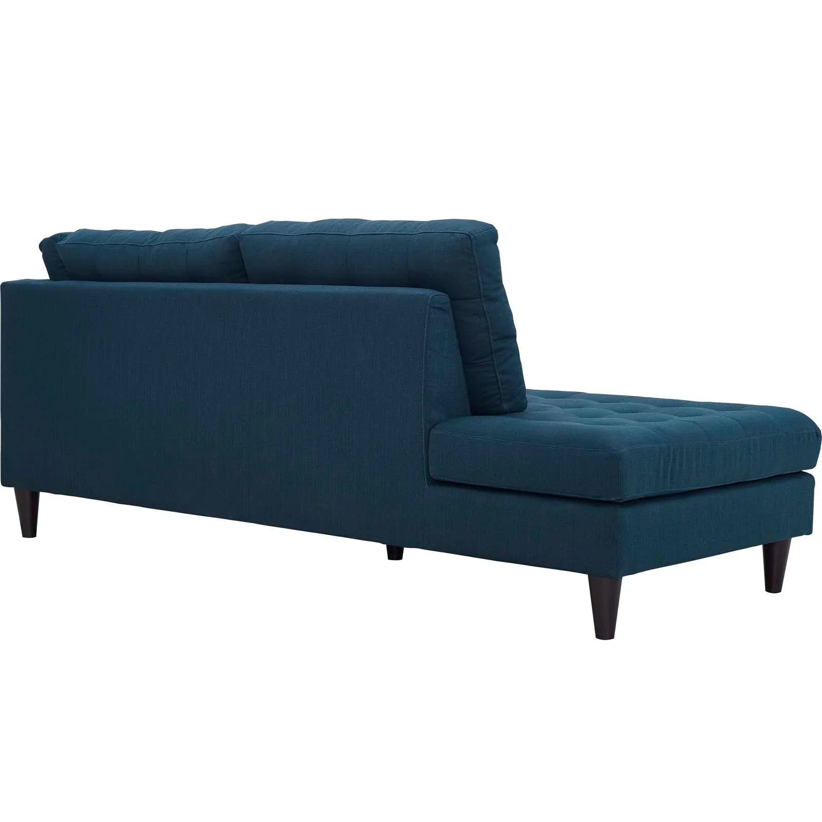 Empress 2 Piece Upholstered Fabric Left Facing Bumper Sectional. - Venini Furniture 