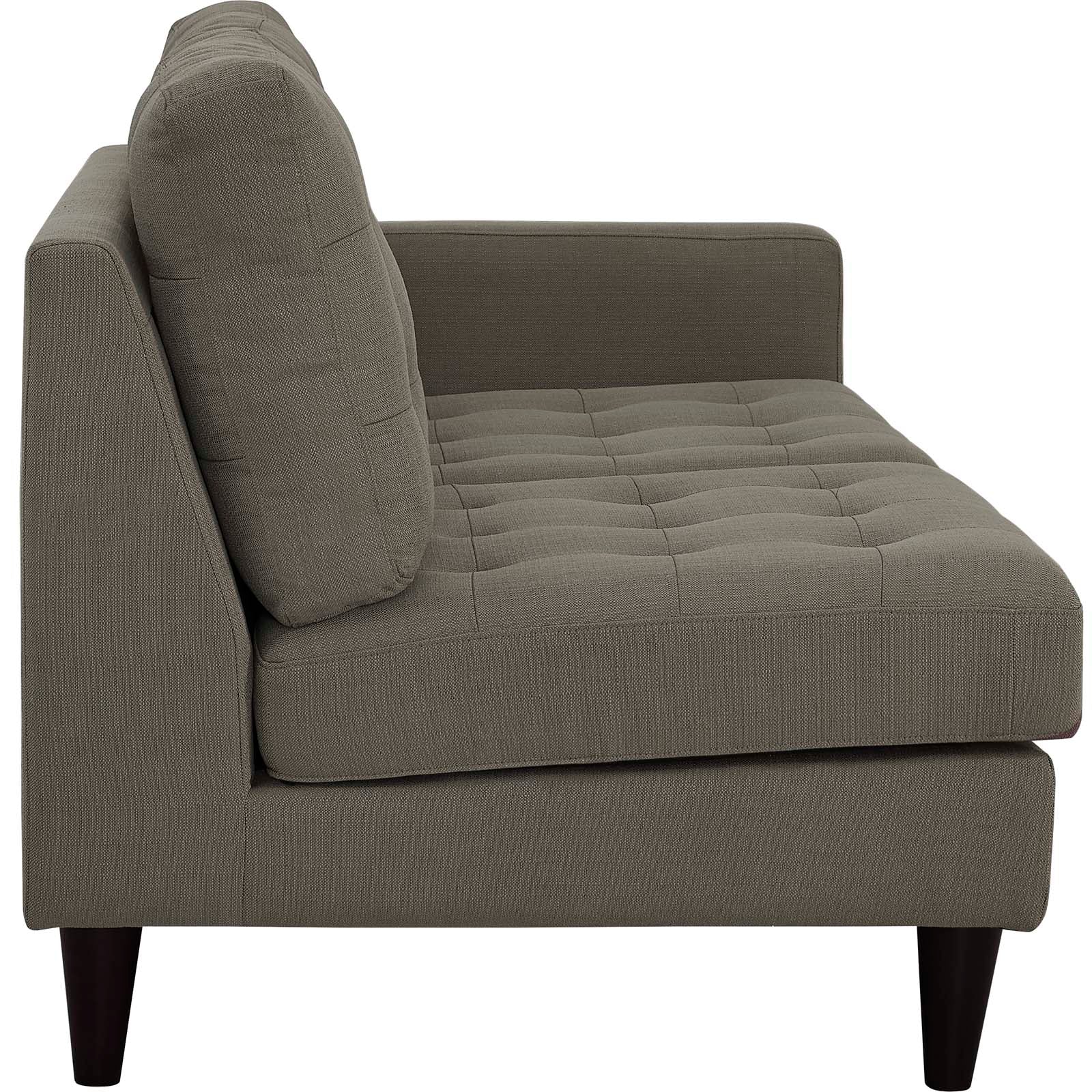 Empress 2 Piece Upholstered Fabric Left Facing Bumper Sectional. - Venini Furniture 
