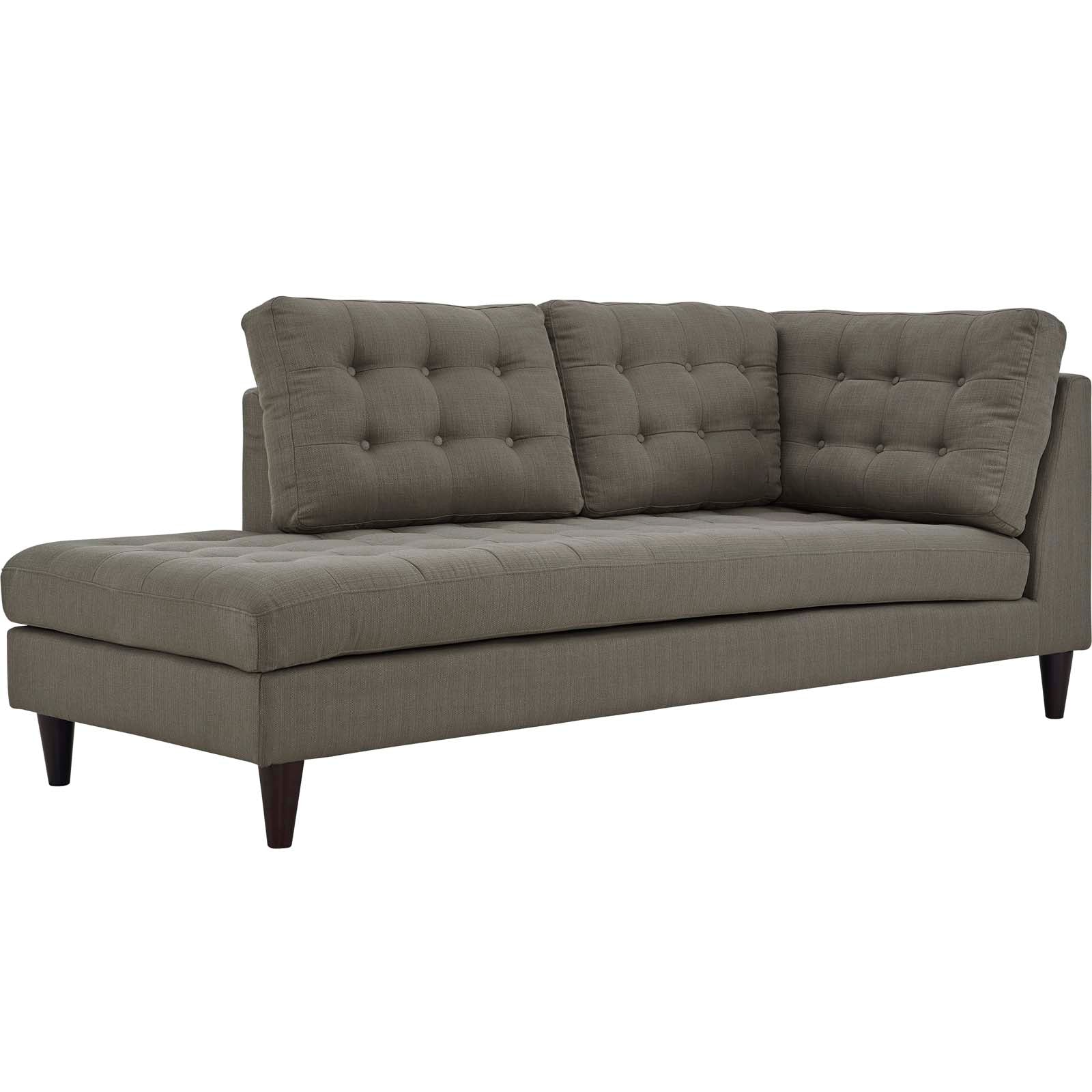 Empress 2 Piece Upholstered Fabric Left Facing Bumper Sectional. - Venini Furniture 