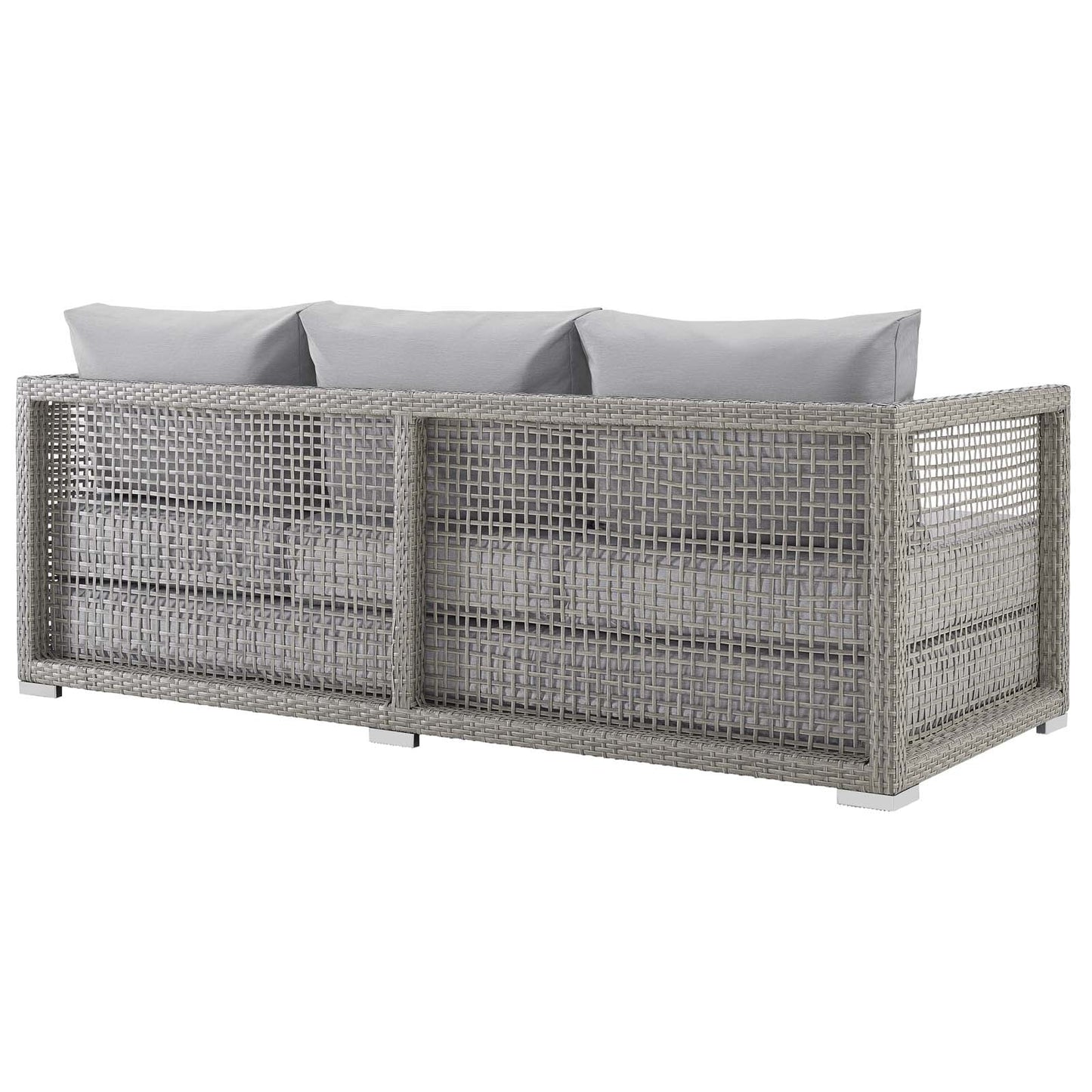 Aura Outdoor Patio Wicker Rattan Sofa. - Venini Furniture 