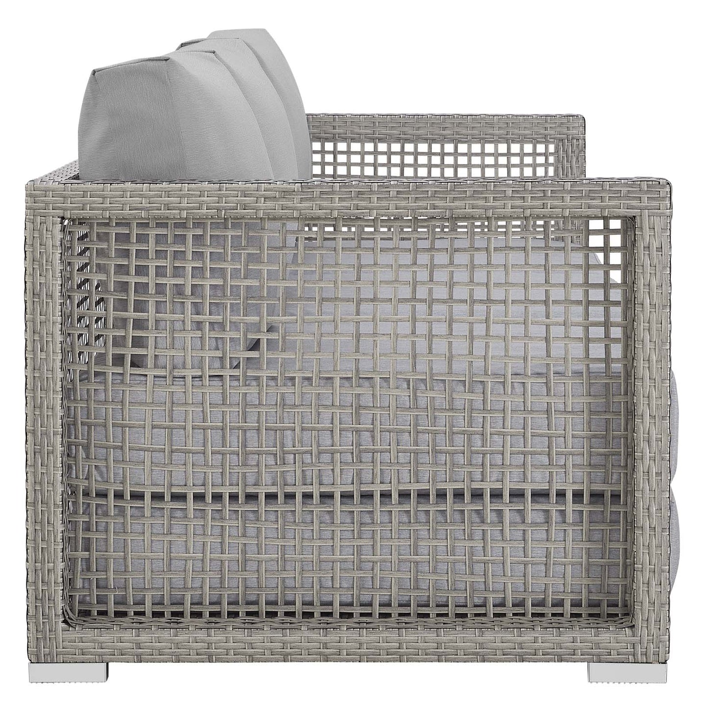 Aura Outdoor Patio Wicker Rattan Sofa. - Venini Furniture 