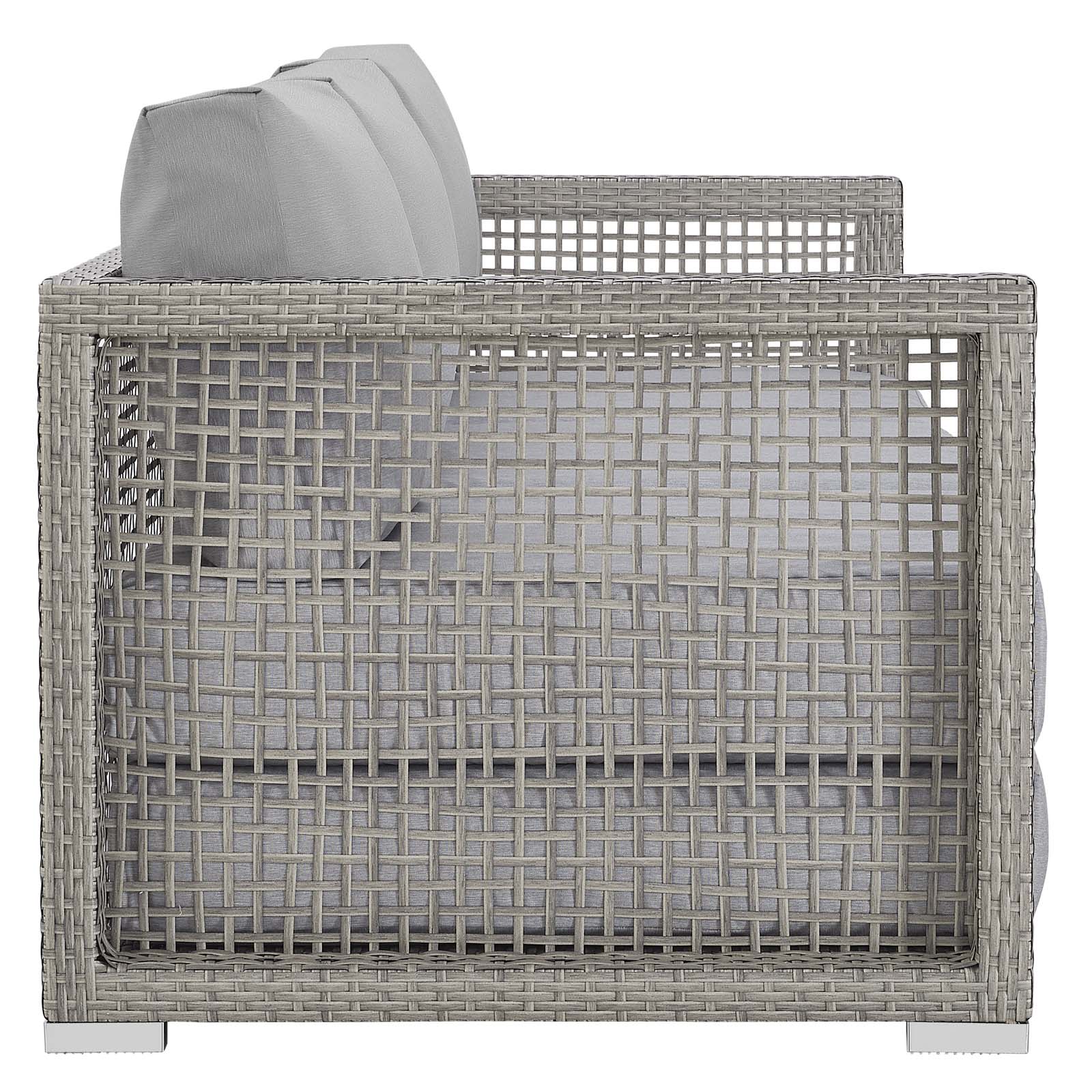 Aura Outdoor Patio Wicker Rattan Sofa. - Venini Furniture 