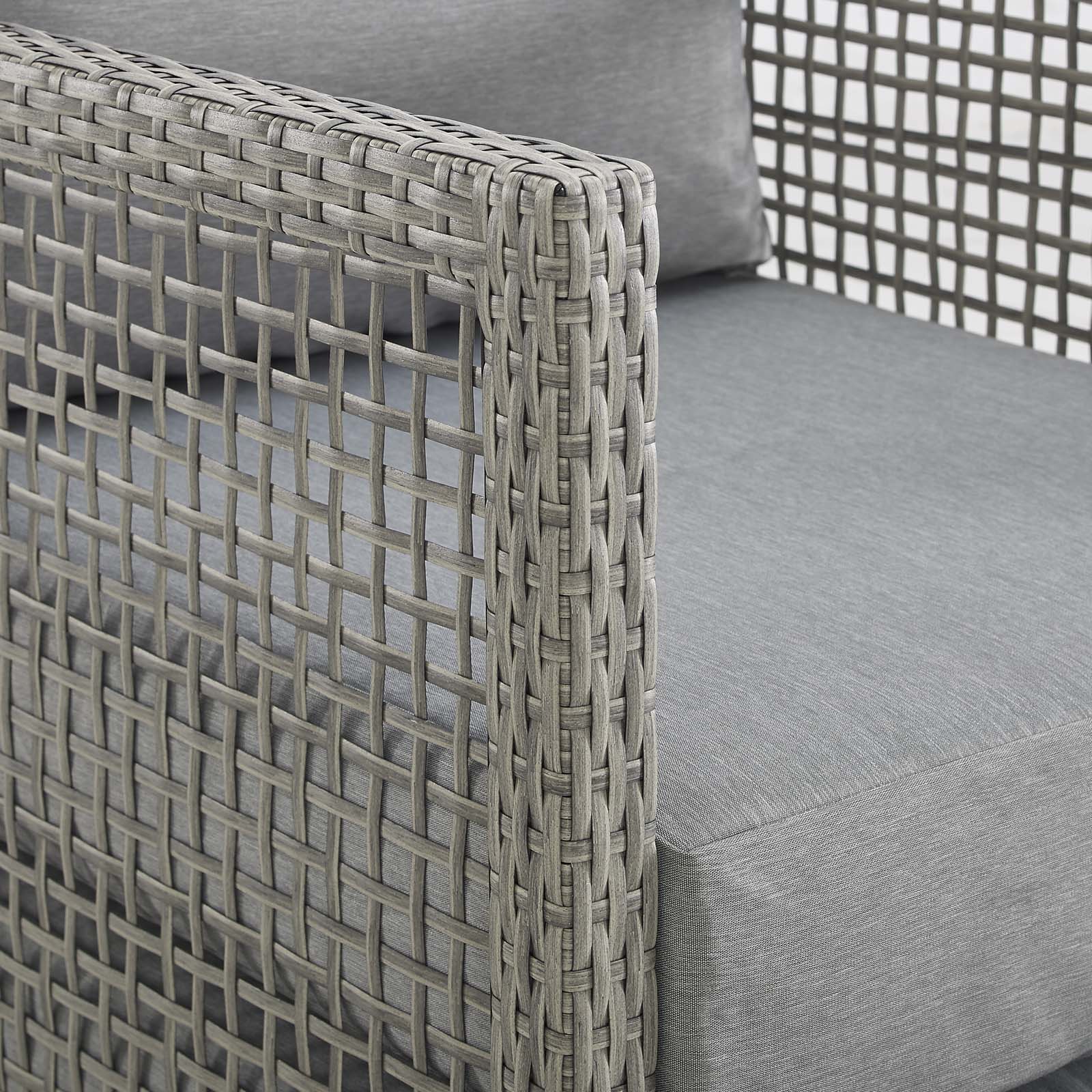 Aura Outdoor Patio Wicker Rattan Sofa. - Venini Furniture 