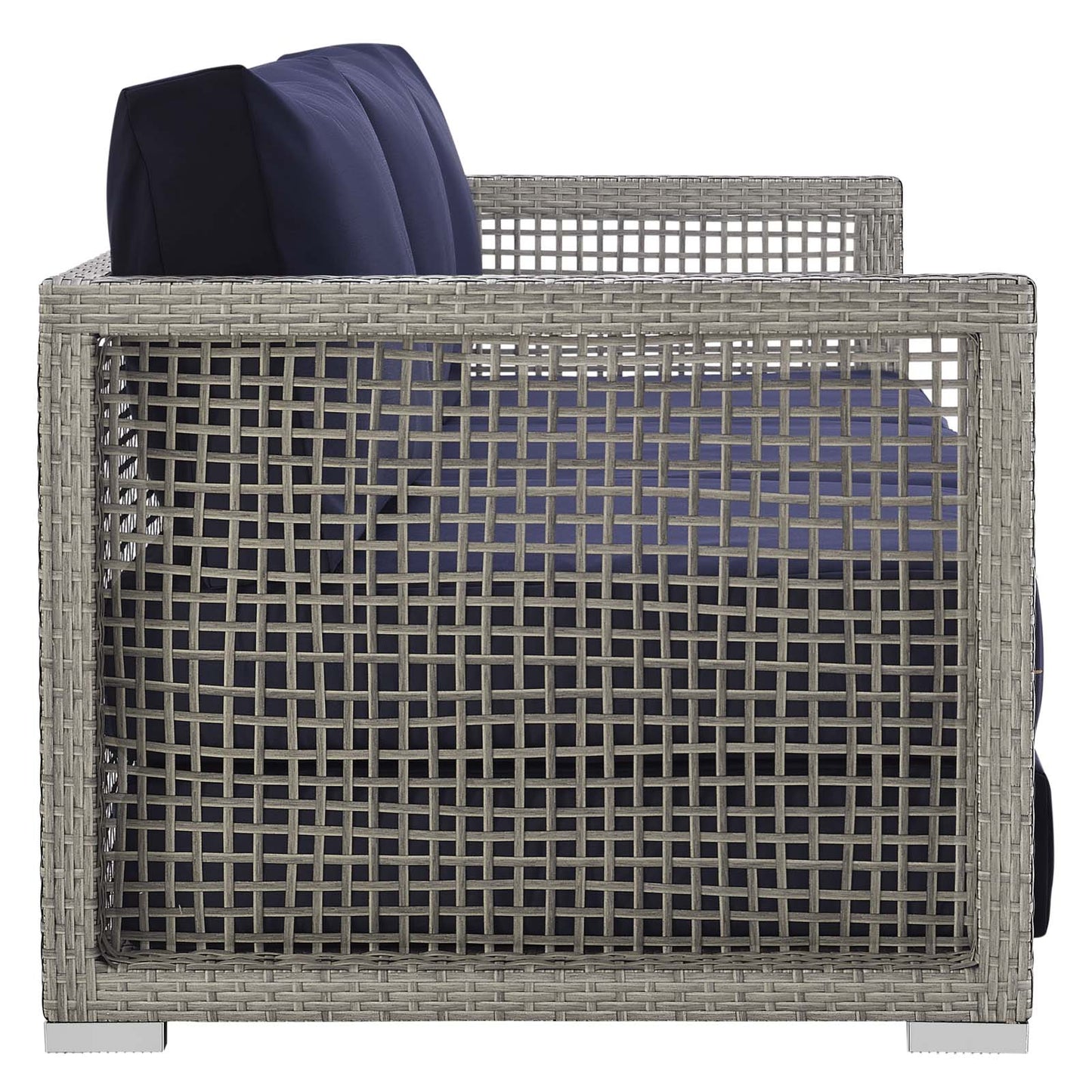 Aura Outdoor Patio Wicker Rattan Sofa. - Venini Furniture 