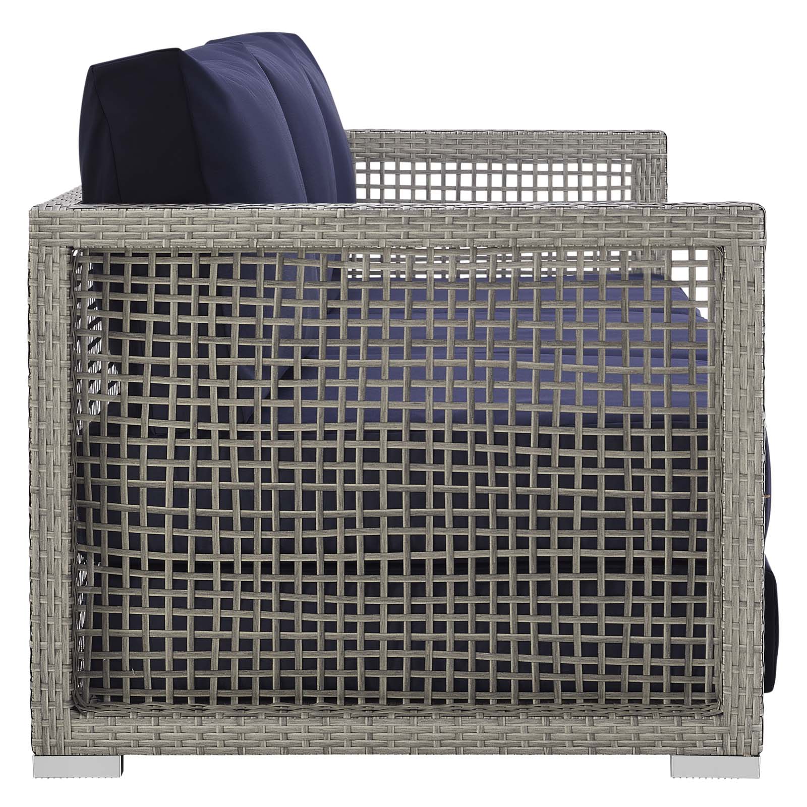 Aura Outdoor Patio Wicker Rattan Sofa. - Venini Furniture 