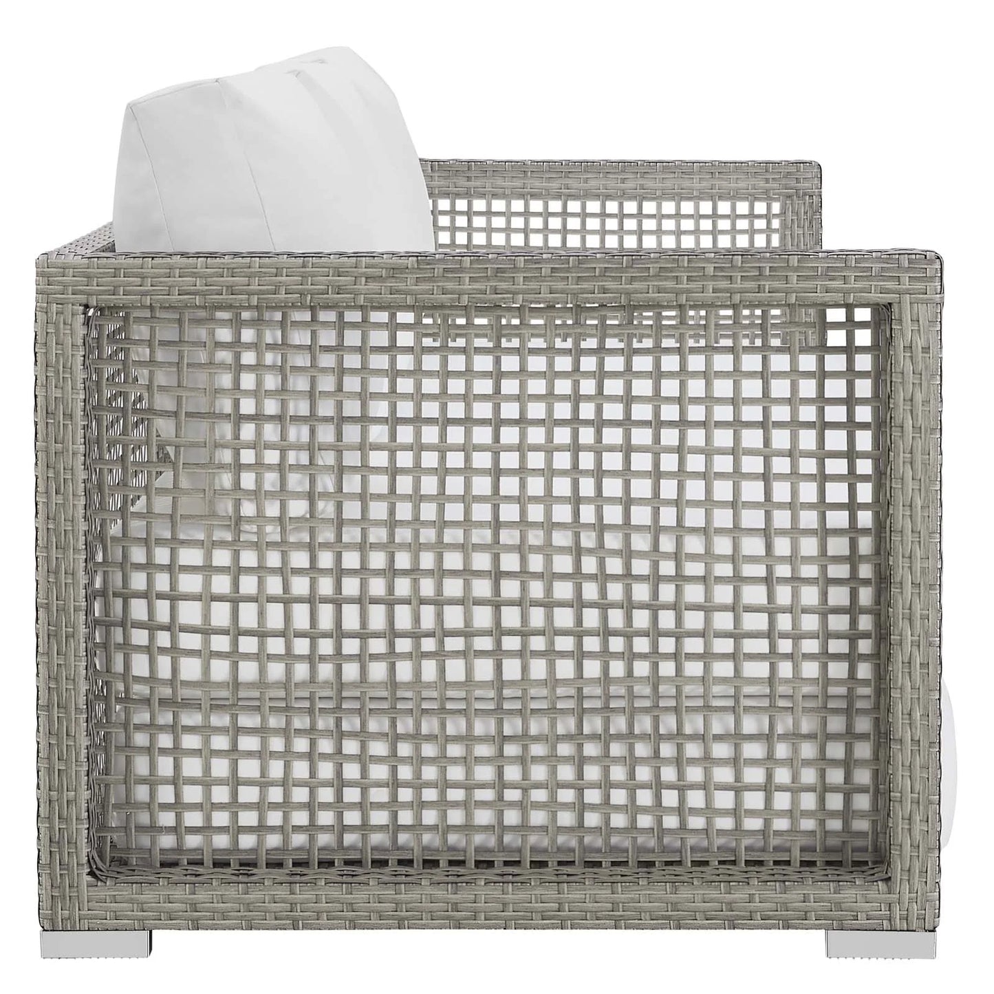 Aura Outdoor Patio Wicker Rattan Sofa. - Venini Furniture 