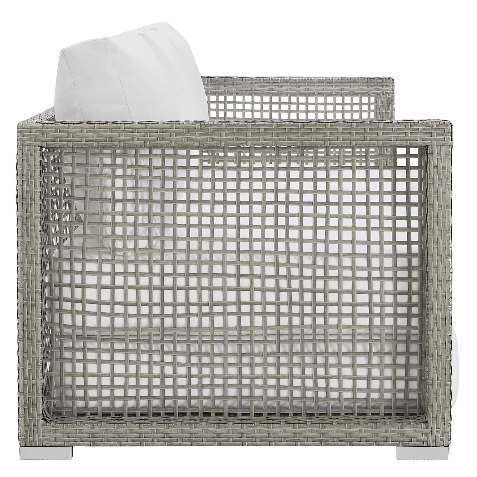 Aura Outdoor Patio Wicker Rattan Sofa. - Venini Furniture 