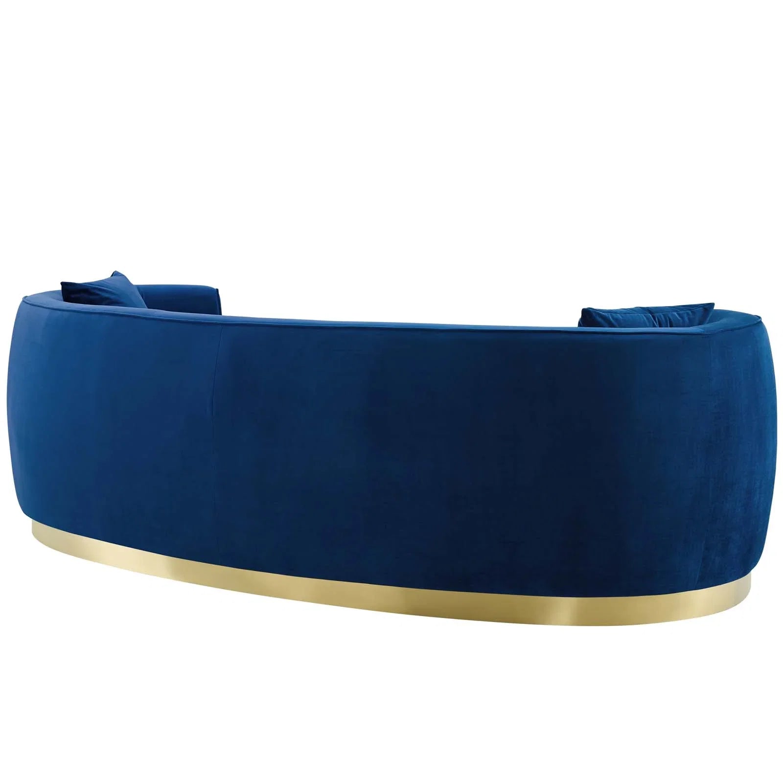Resolute Curved Performance Velvet Sofa. - Venini Furniture 