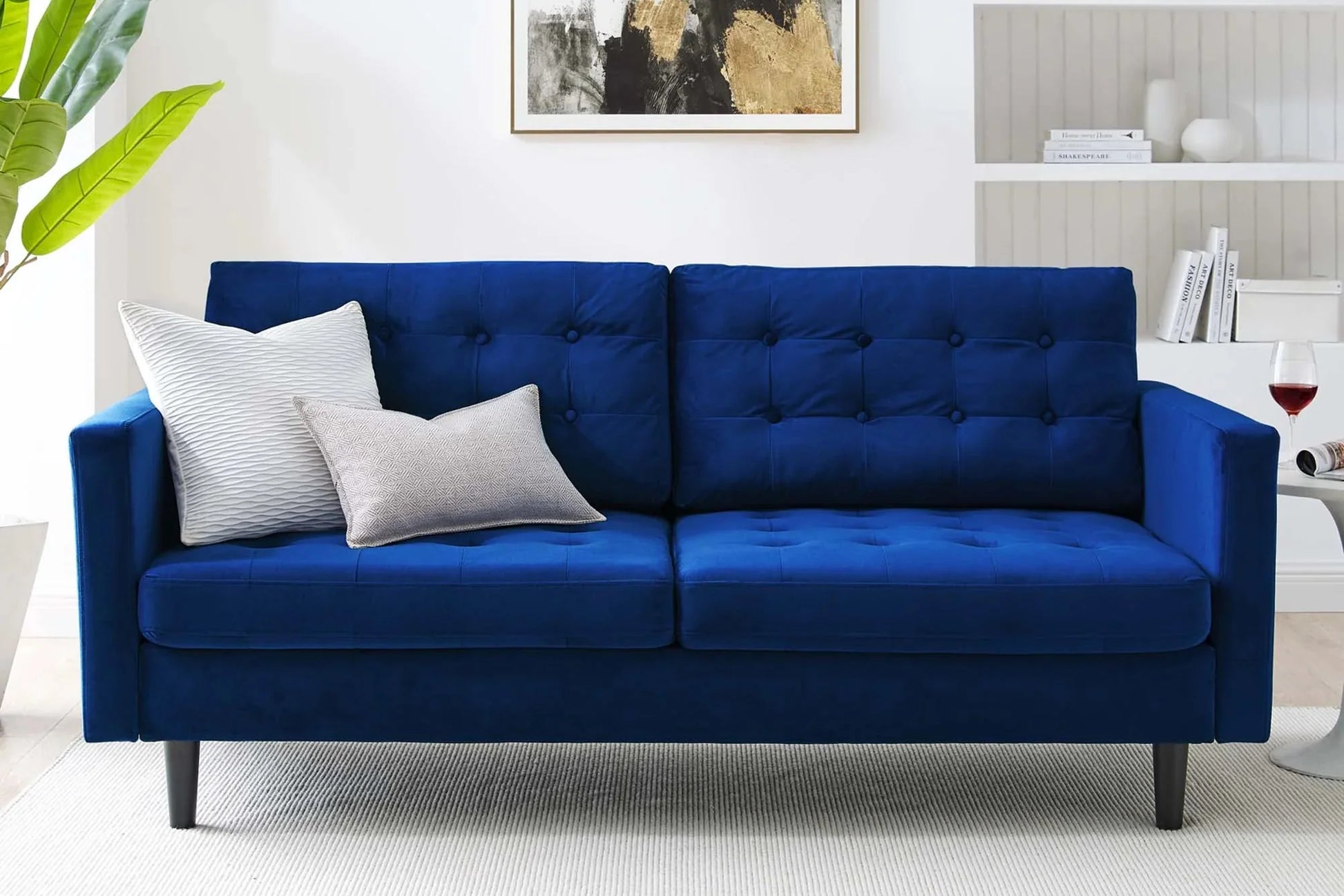 Exalt Tufted Performance Velvet Sofa. - Venini Furniture 