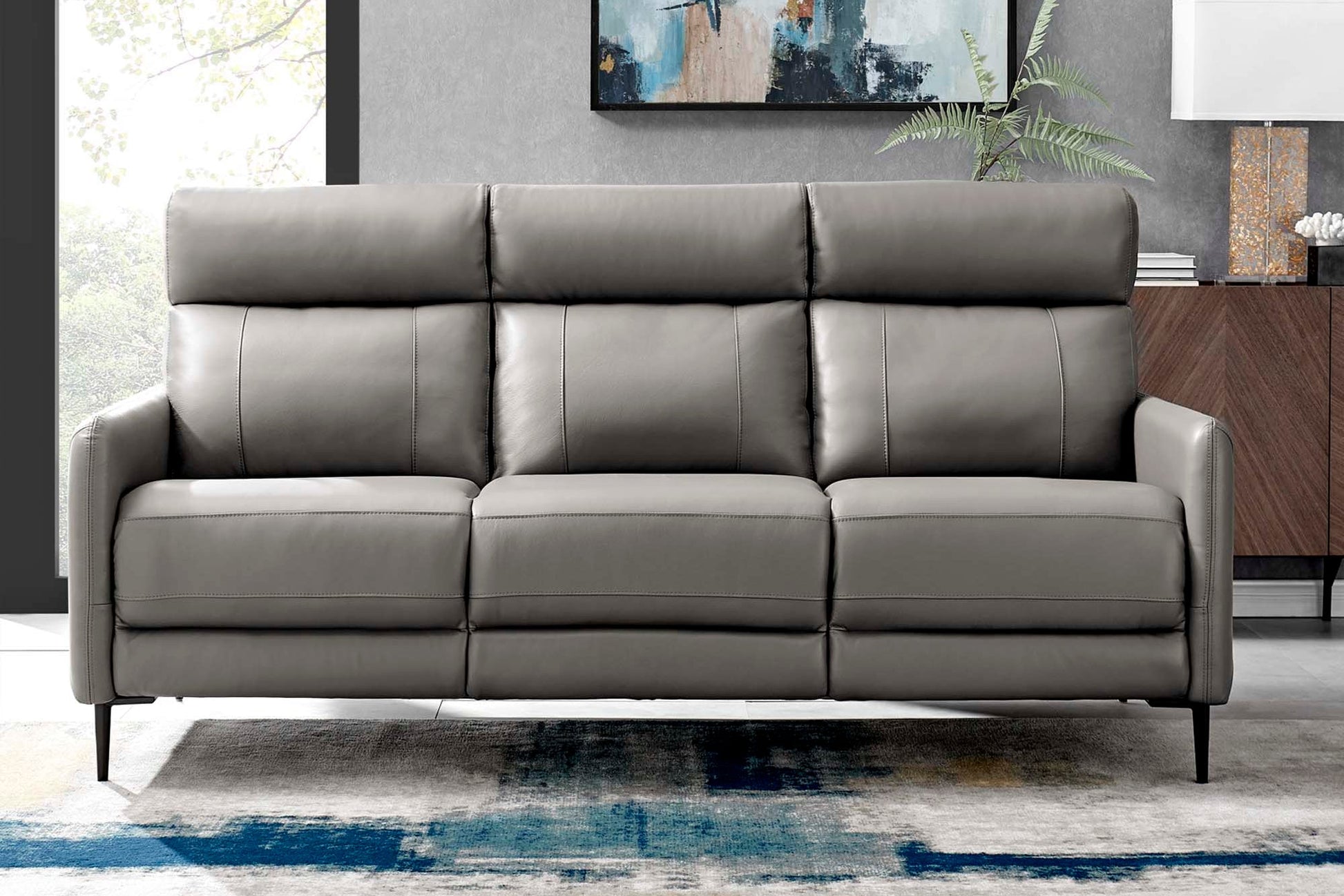 Huxley Leather Sofa. - Venini Furniture 