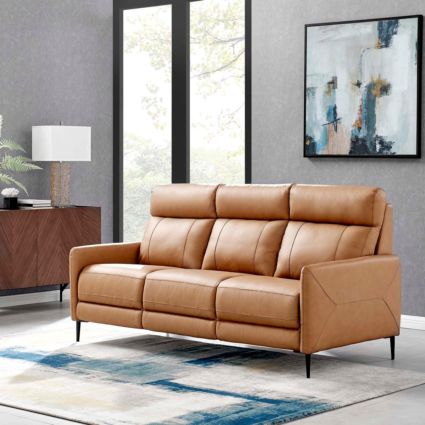 Huxley Leather Sofa. - Venini Furniture 