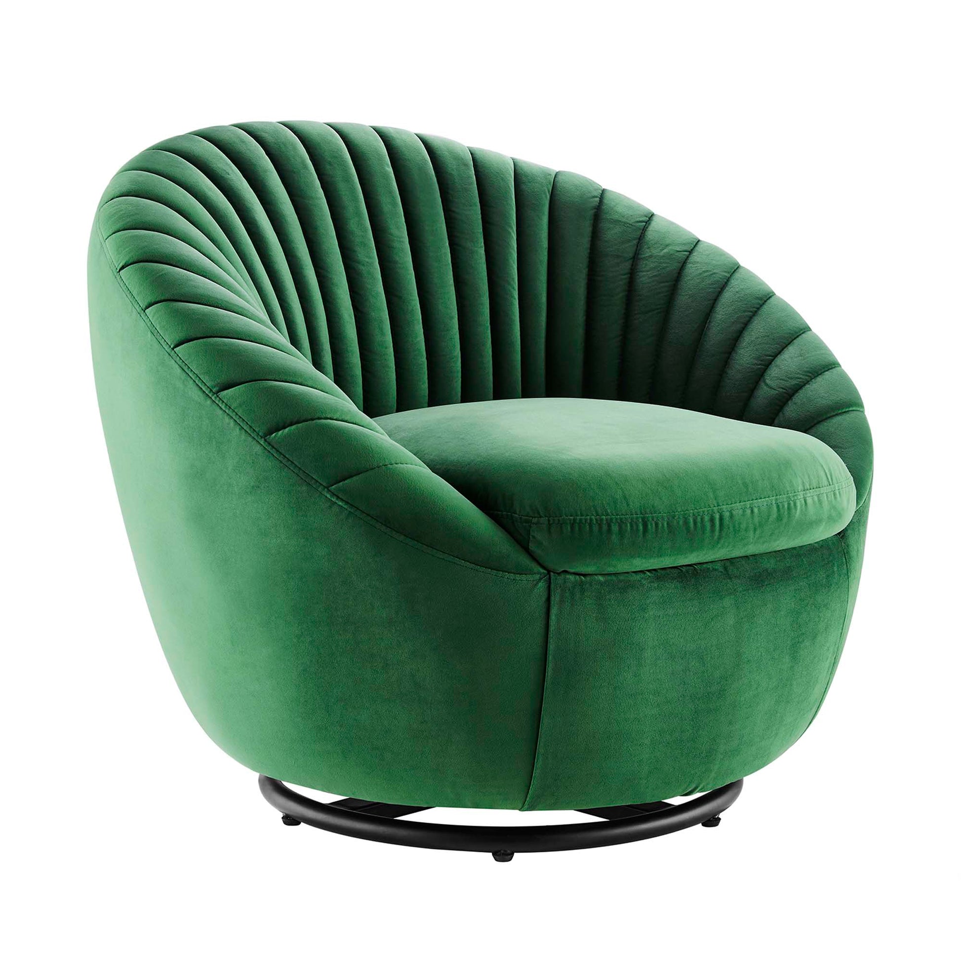 Whirr Tufted Performance Velvet Swivel Chair FREE SHIPPING. - Venini Furniture 