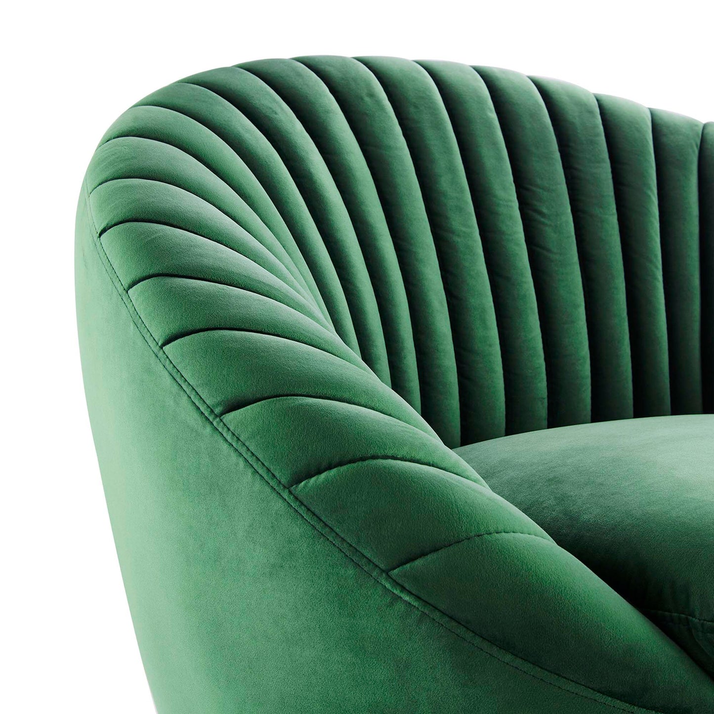 Whirr Tufted Performance Velvet Swivel Chair FREE SHIPPING. - Venini Furniture 