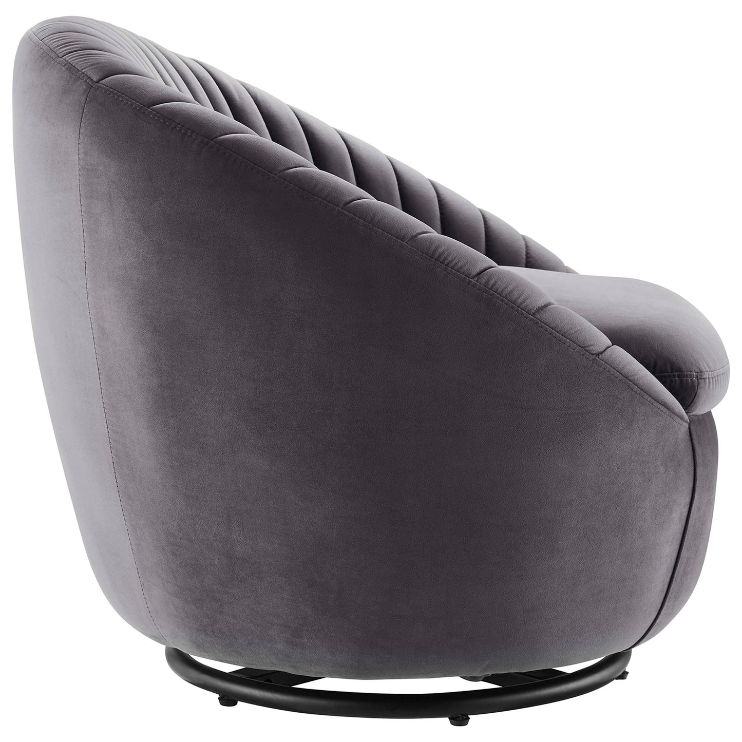Whirr Tufted Performance Velvet Swivel Chair FREE SHIPPING. - Venini Furniture 