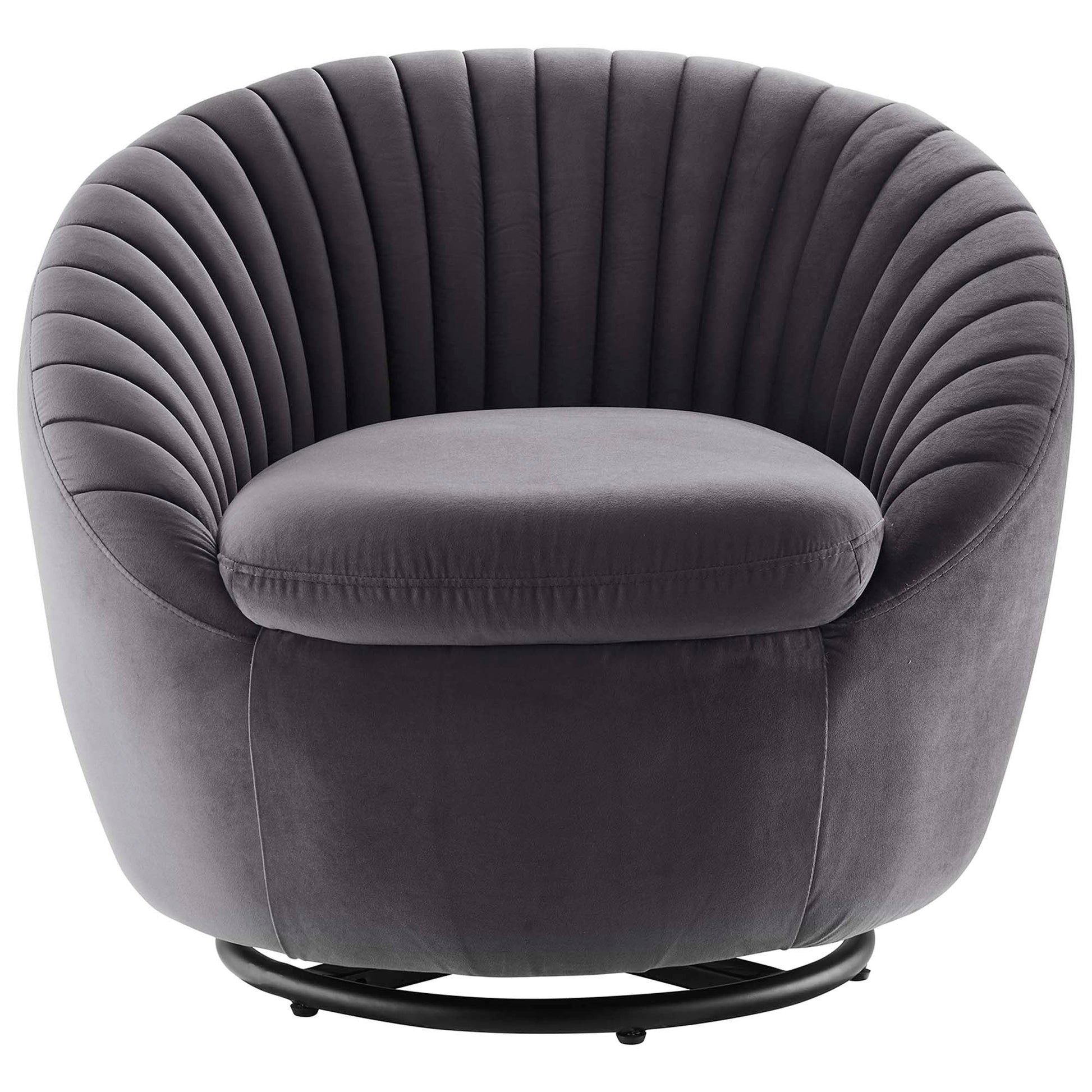 Whirr Tufted Performance Velvet Swivel Chair FREE SHIPPING. - Venini Furniture 