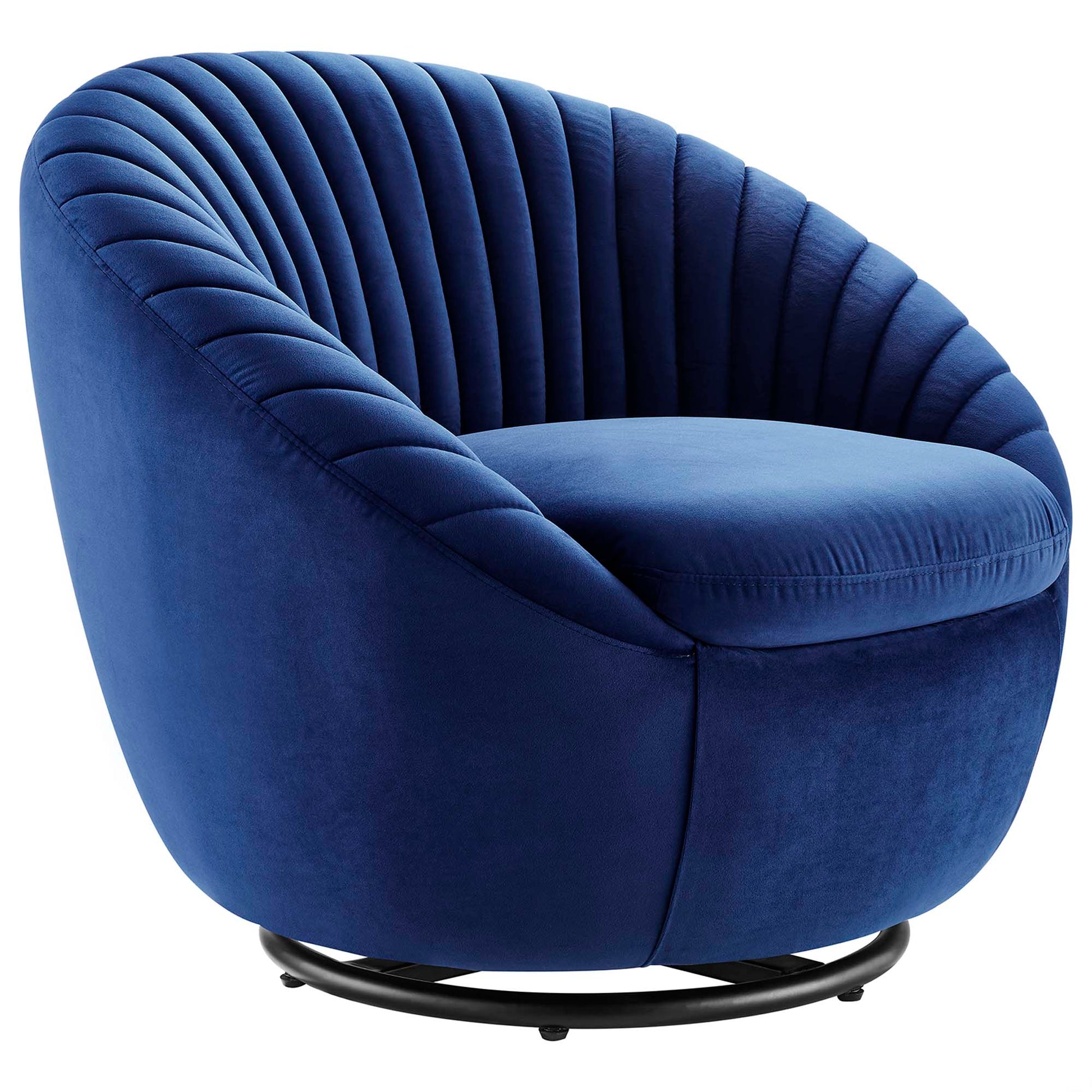 Whirr Tufted Performance Velvet Swivel Chair FREE SHIPPING. - Venini Furniture 