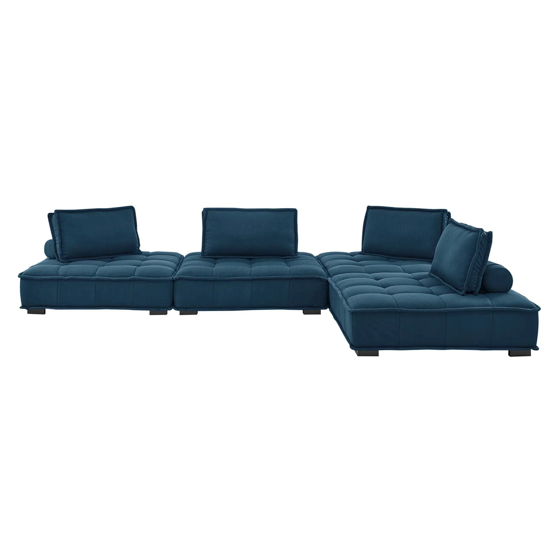 Saunter 4-Piece Tufted Fabric Fabric Sectional Sofa - Venini Furniture 