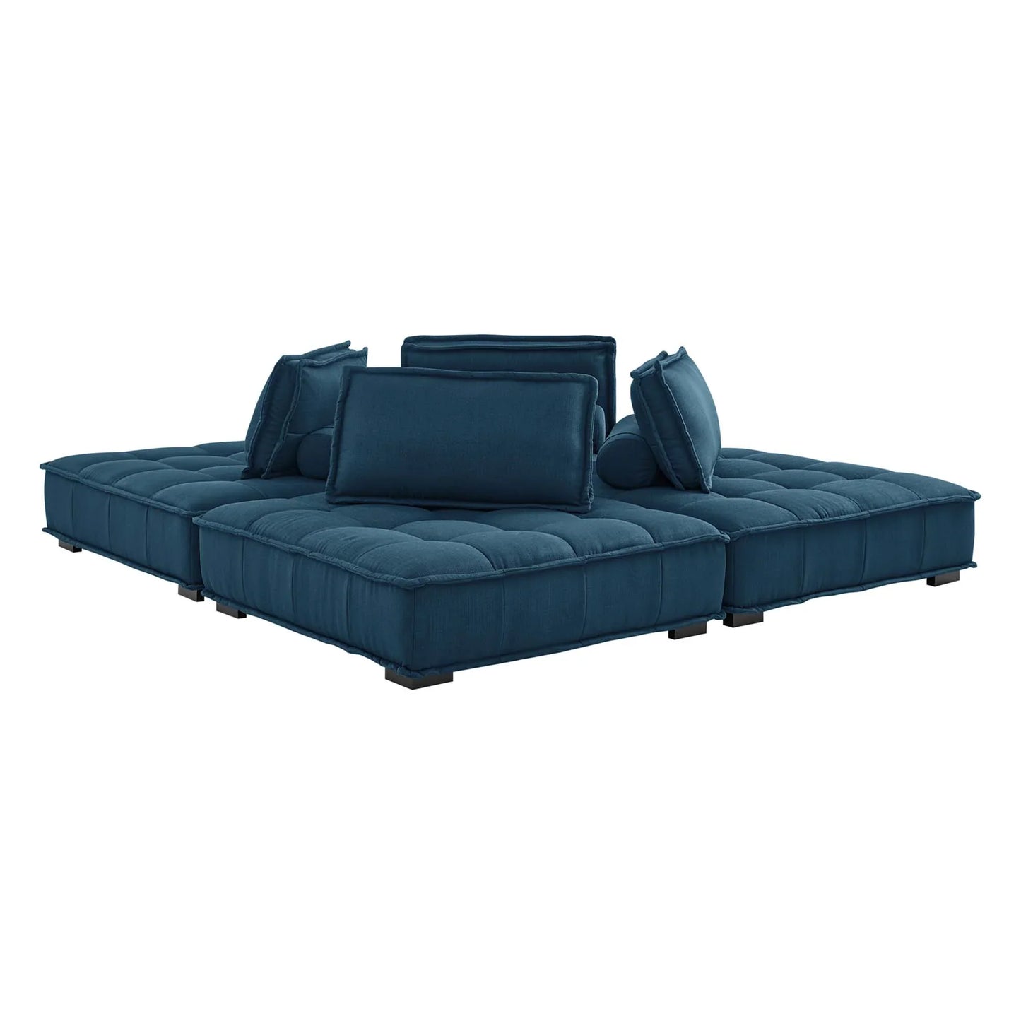 Saunter 4-Piece Tufted Fabric Fabric Sectional Sofa - Venini Furniture 