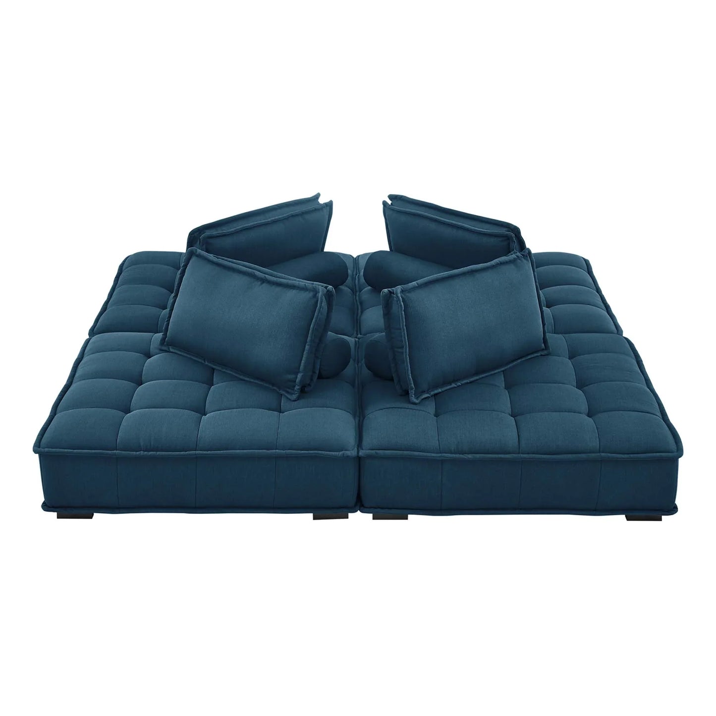 Saunter 4-Piece Tufted Fabric Fabric Sectional Sofa - Venini Furniture 