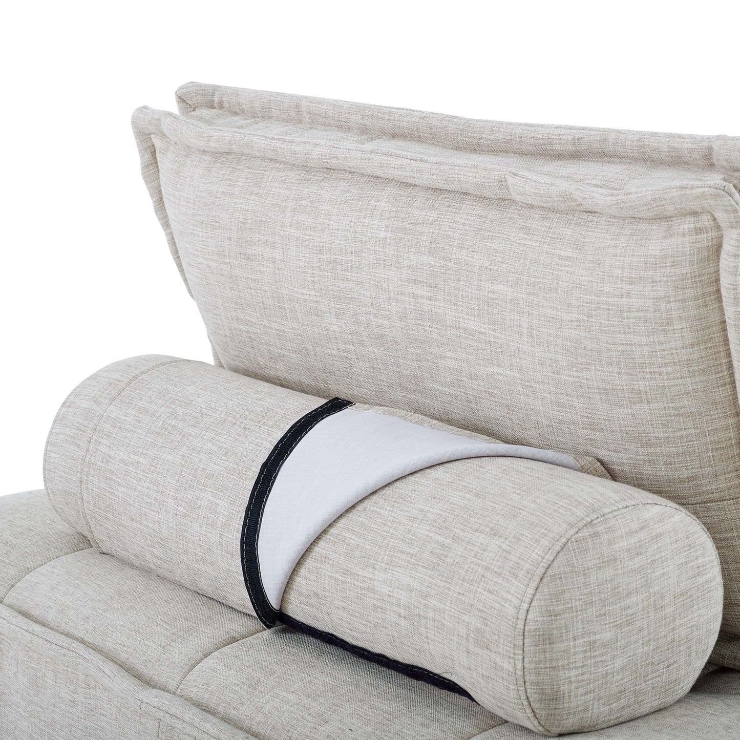 Saunter 4-Piece Tufted Fabric Fabric Sectional Sofa - Venini Furniture 