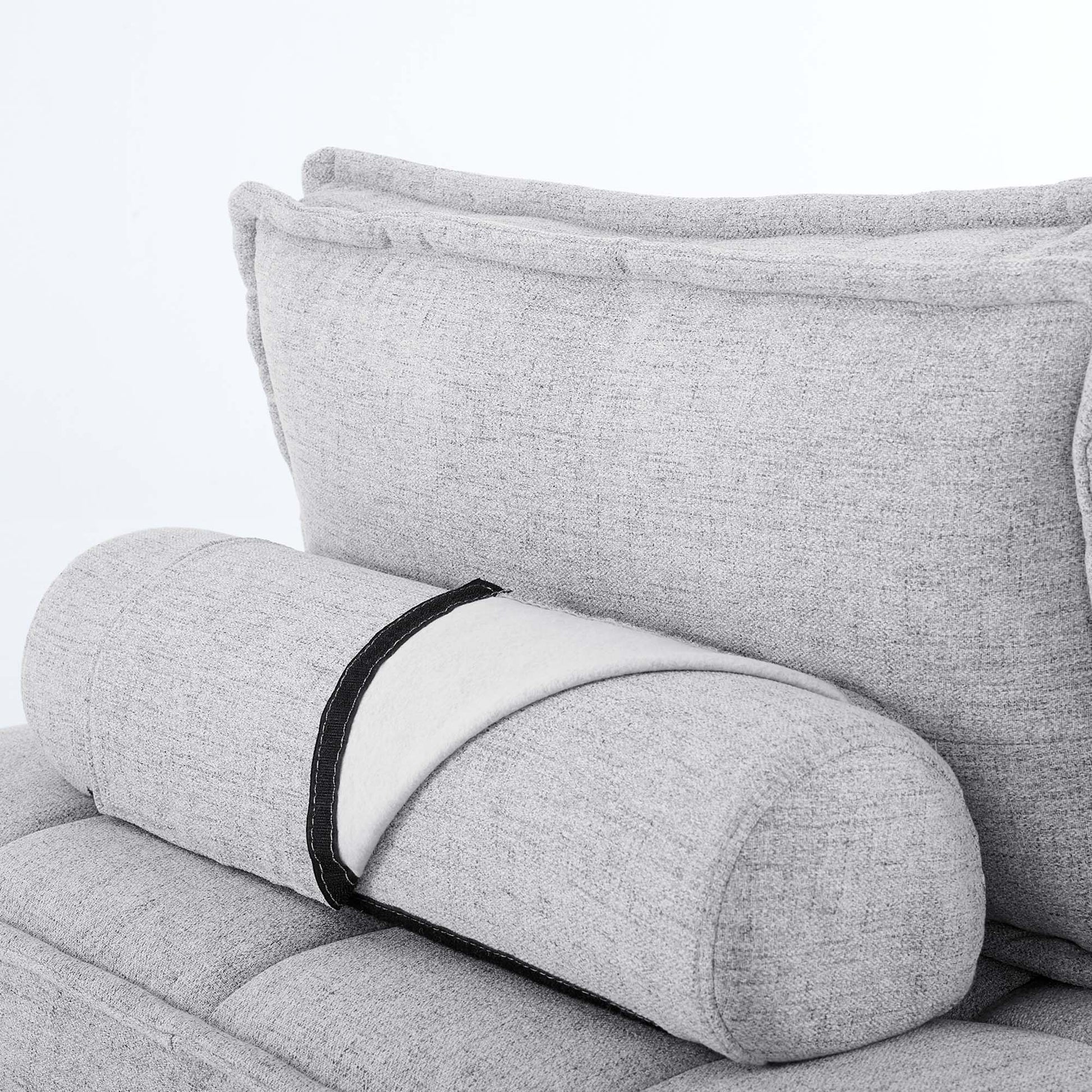 Saunter 4-Piece Tufted Fabric Fabric Sectional Sofa - Venini Furniture 