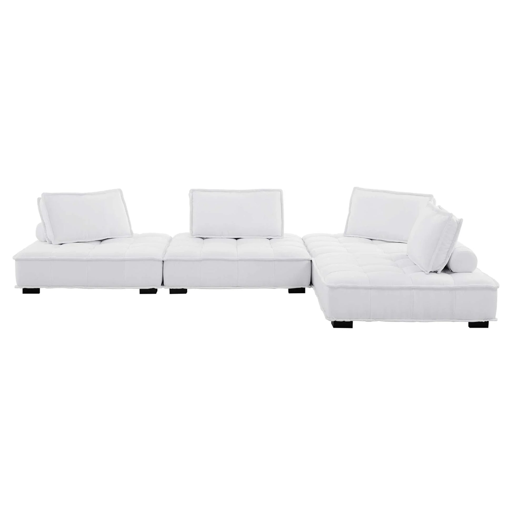 Saunter 4-Piece Tufted Fabric Fabric Sectional Sofa - Venini Furniture 